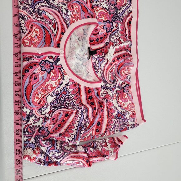 Talbots Womens Colorful Paisley Button Front Cardigan Size 1X Lightweight NWT - Picture 6 of 9